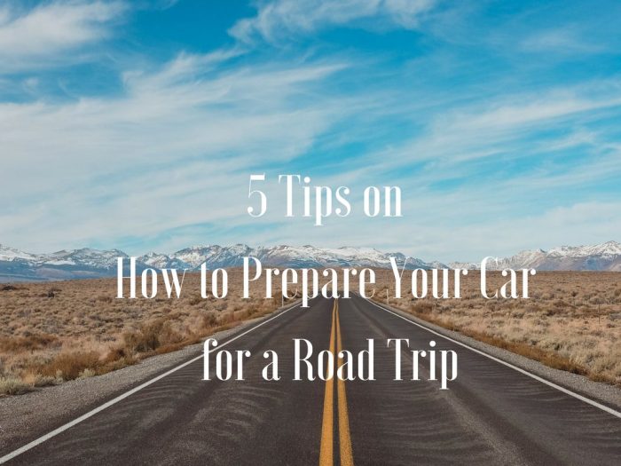 Preparing your car for a road trip tips